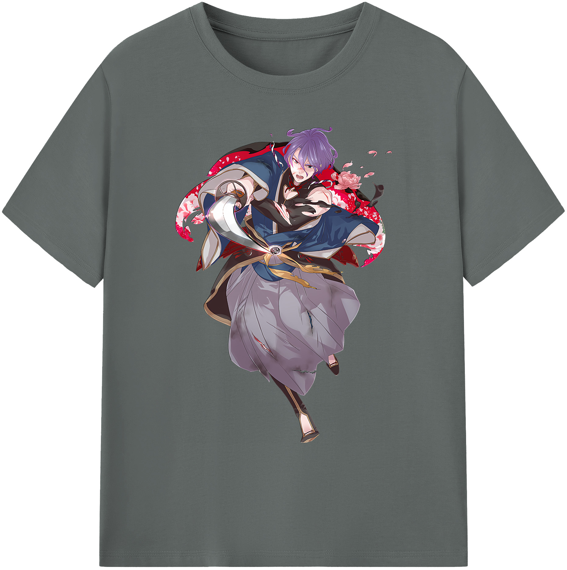 （画像用） 刀剣乱舞 Touken Ranbu 綿100％ メンズ半袖Tシャツ｜肌触りやわらか＆通気性